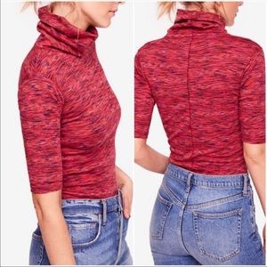 Free People Sunshine Space Dyed Turtleneck